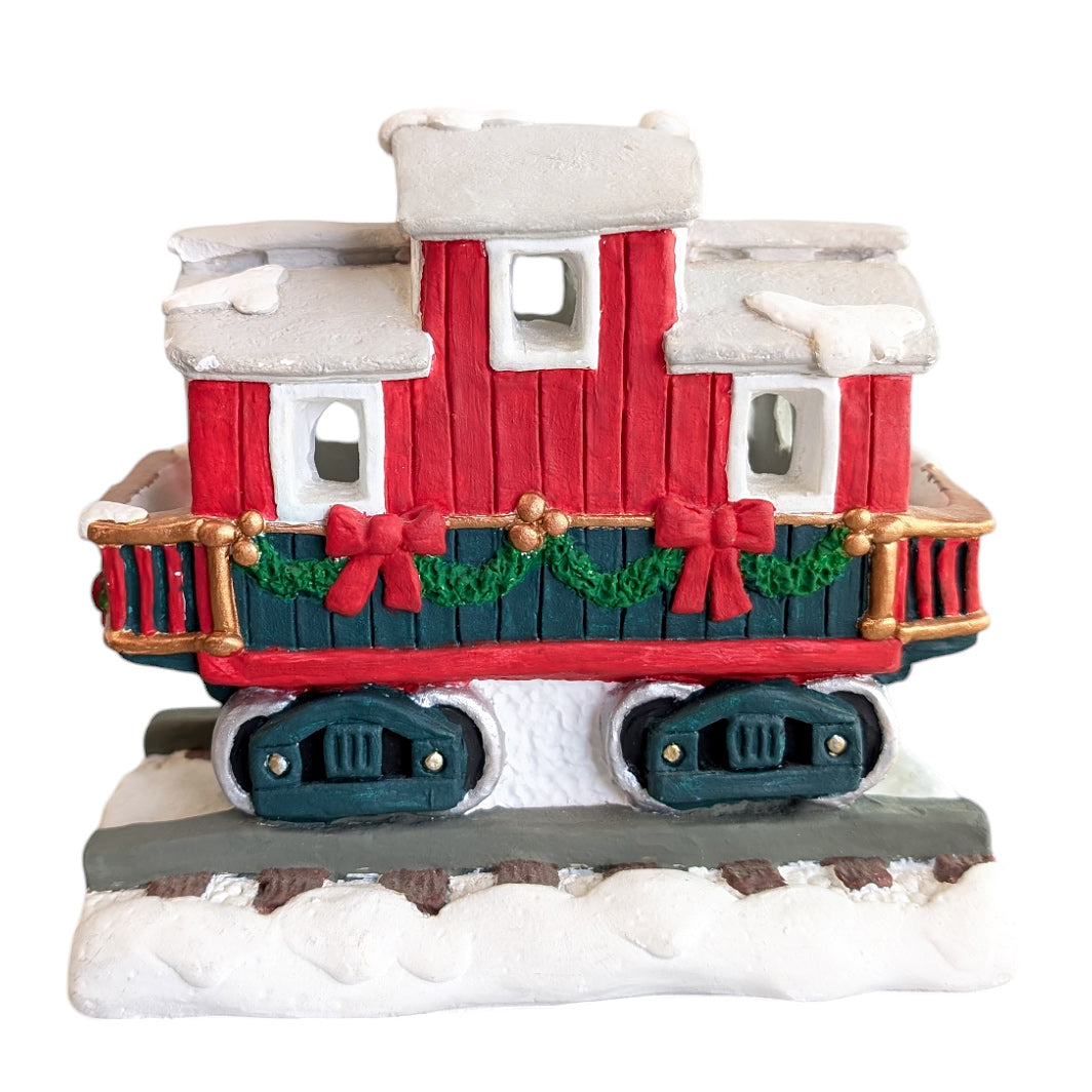 Red Train Ornaments