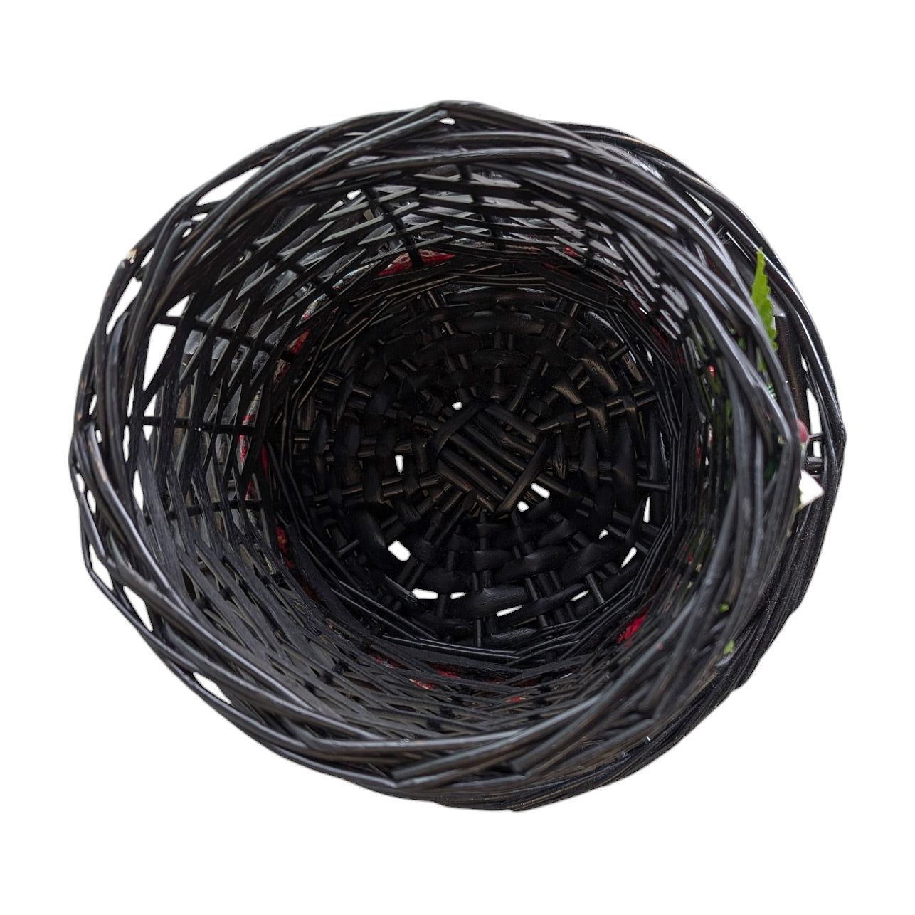 Black Wicker Plant Holder