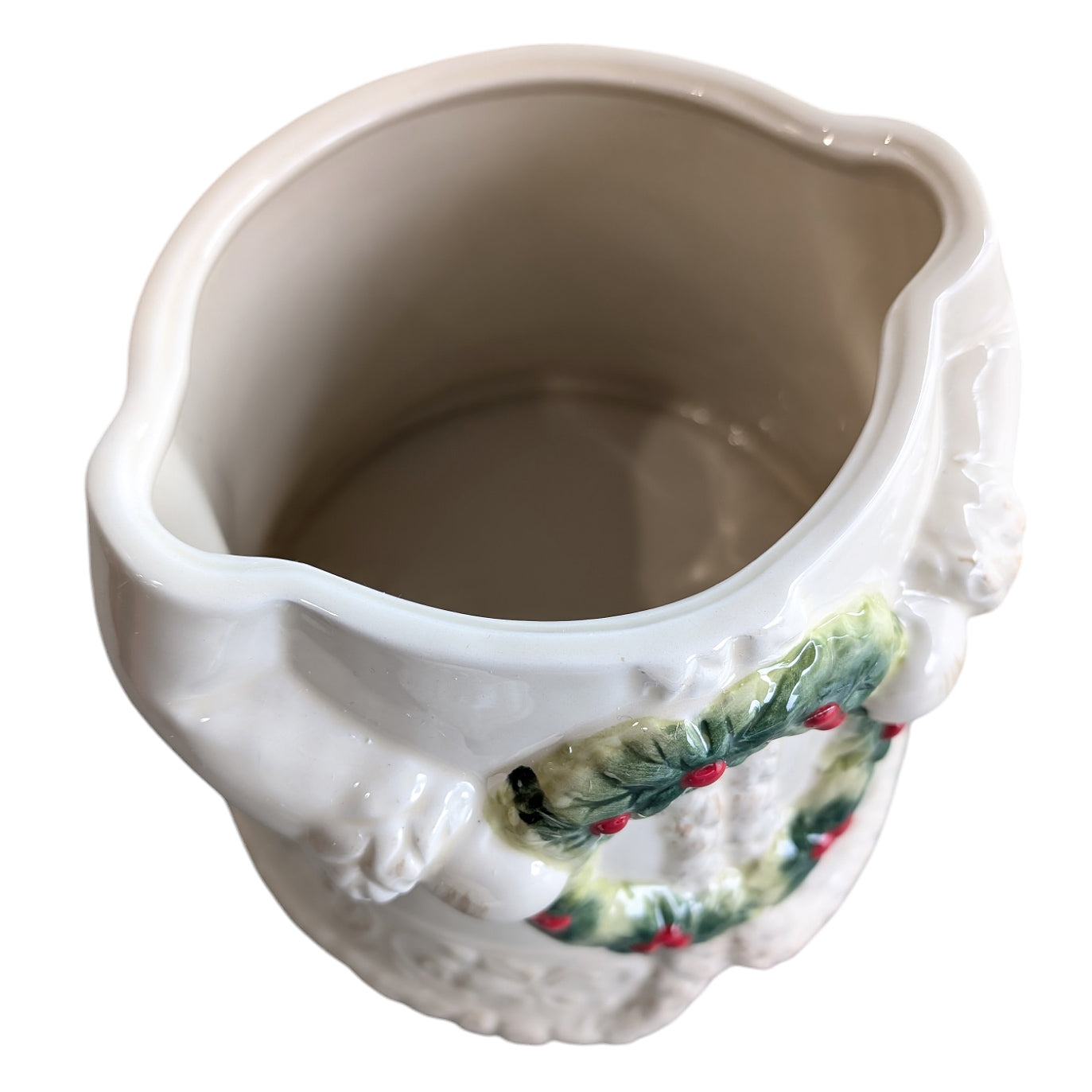 White Santa Cookie Jar