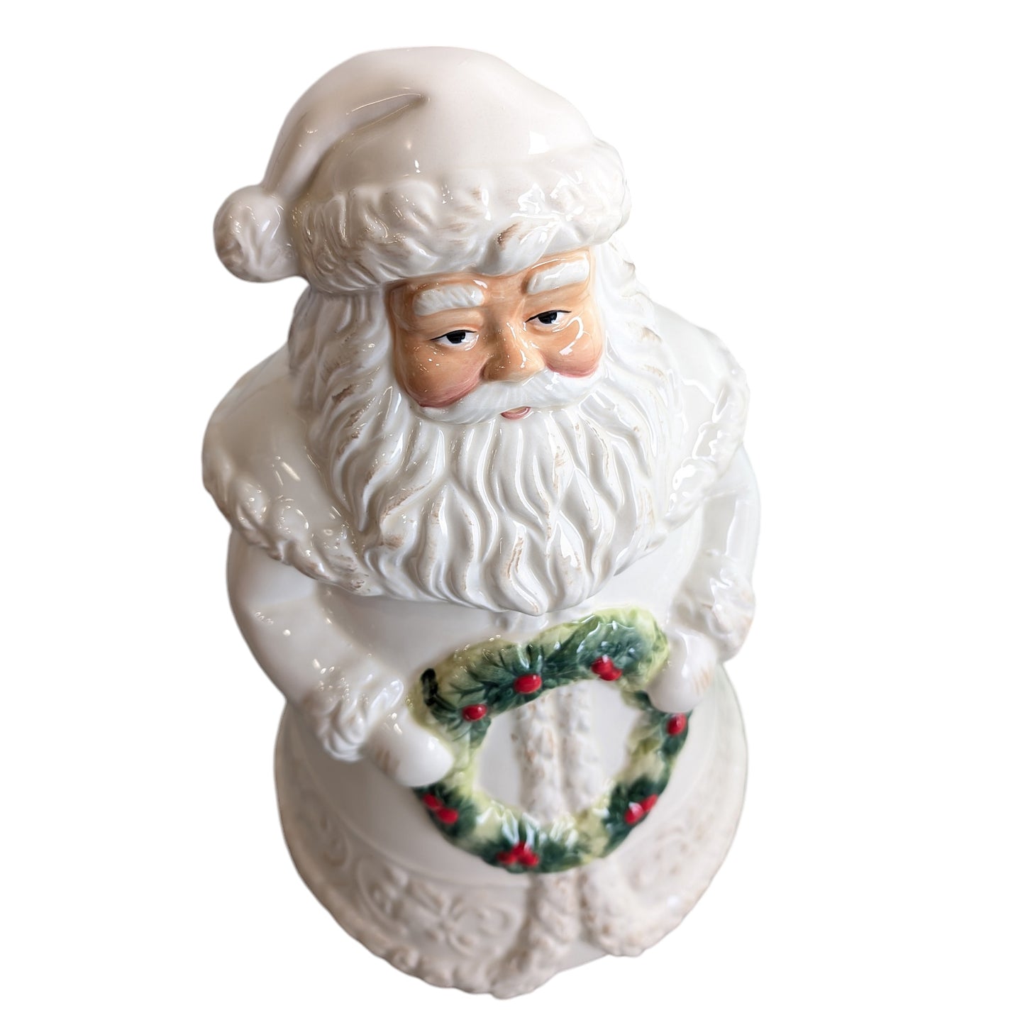 White Santa Cookie Jar