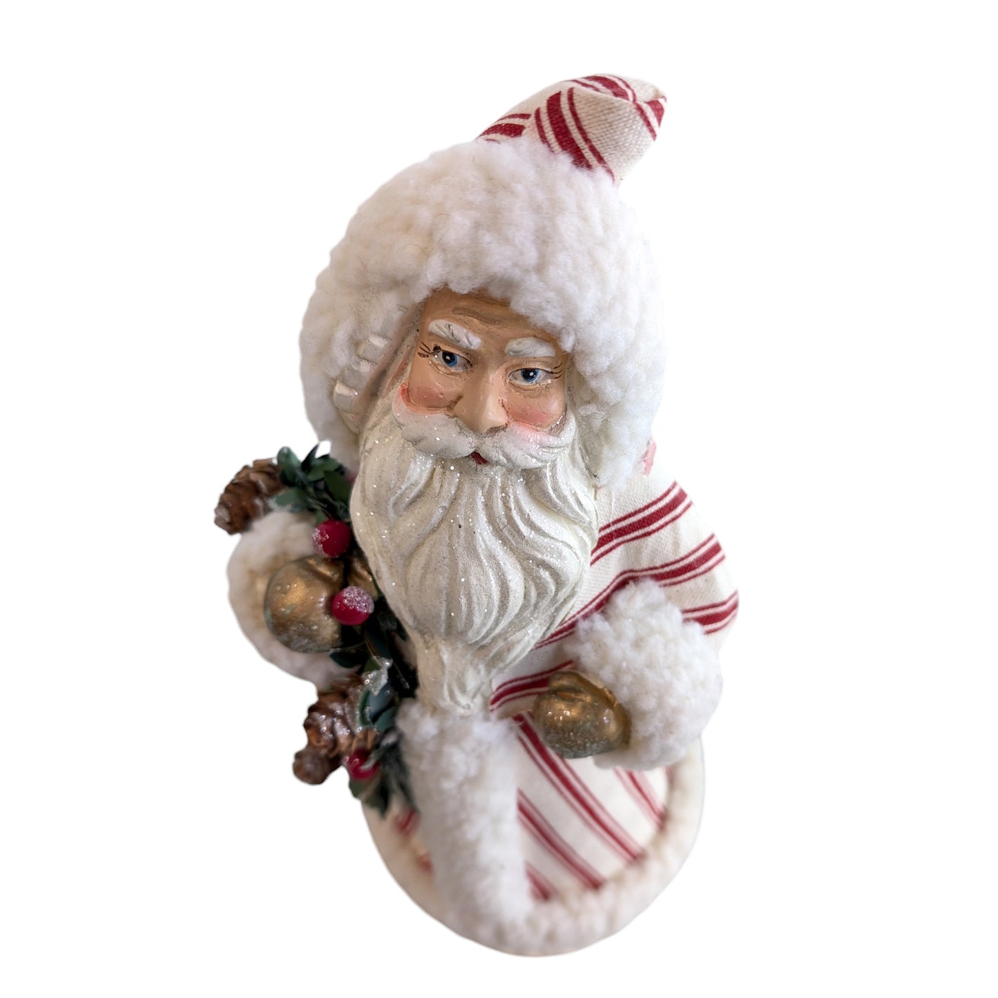Santa with Red & White Stripe Robe