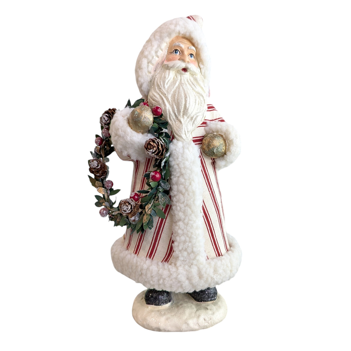 Santa with Red & White Stripe Robe