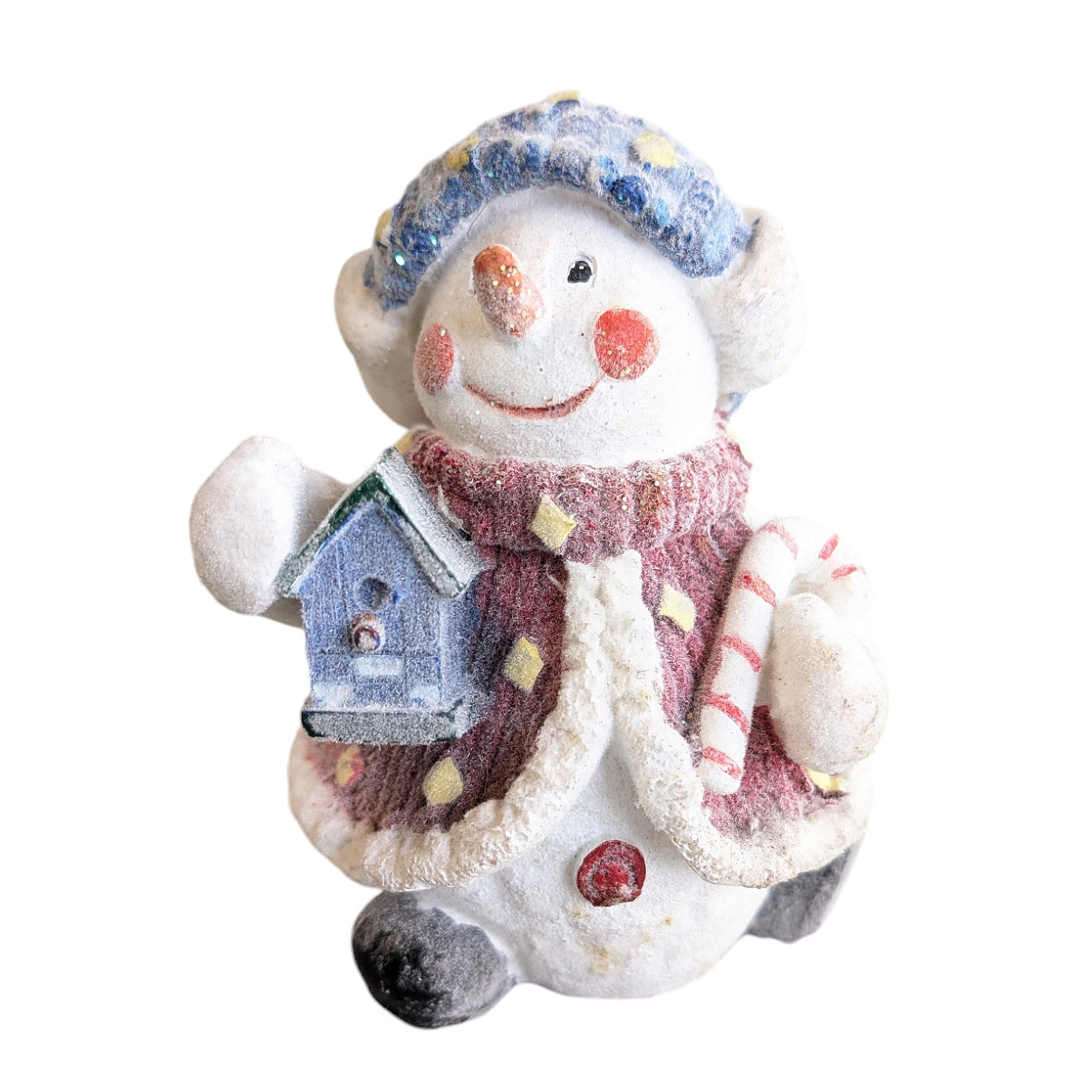 Cute Snowman with Candy Cane
