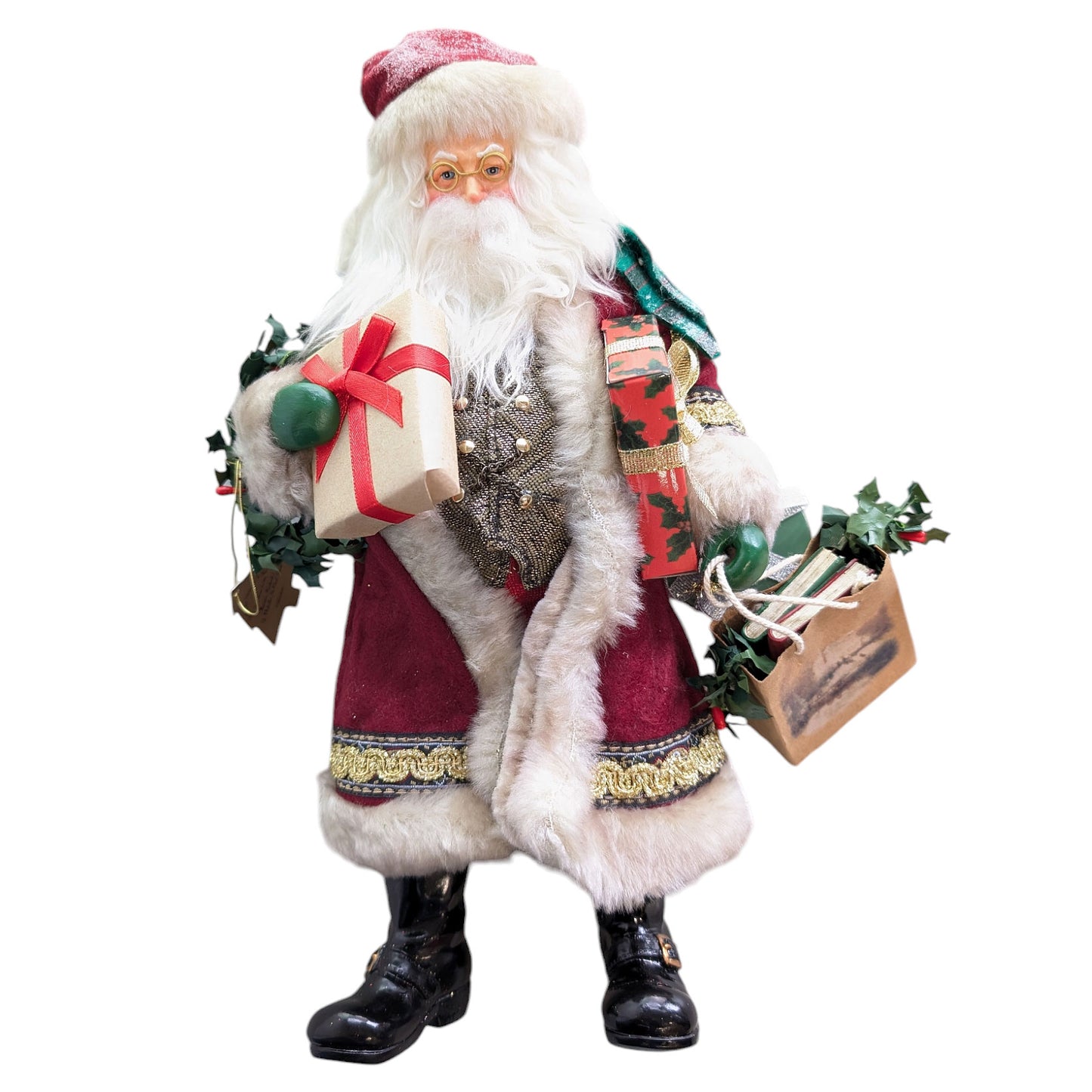 Vintage Santa with Gifts Figurine