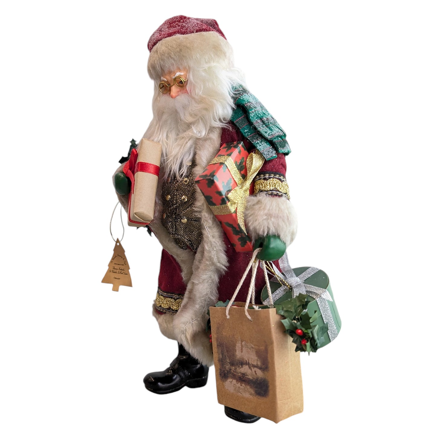 Vintage Santa with Gifts Figurine