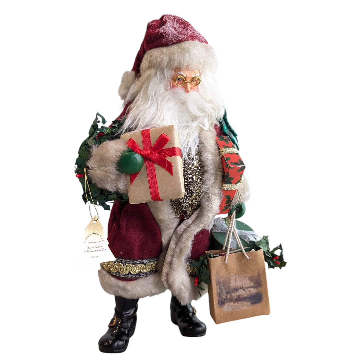 Vintage Santa with Gifts Figurine