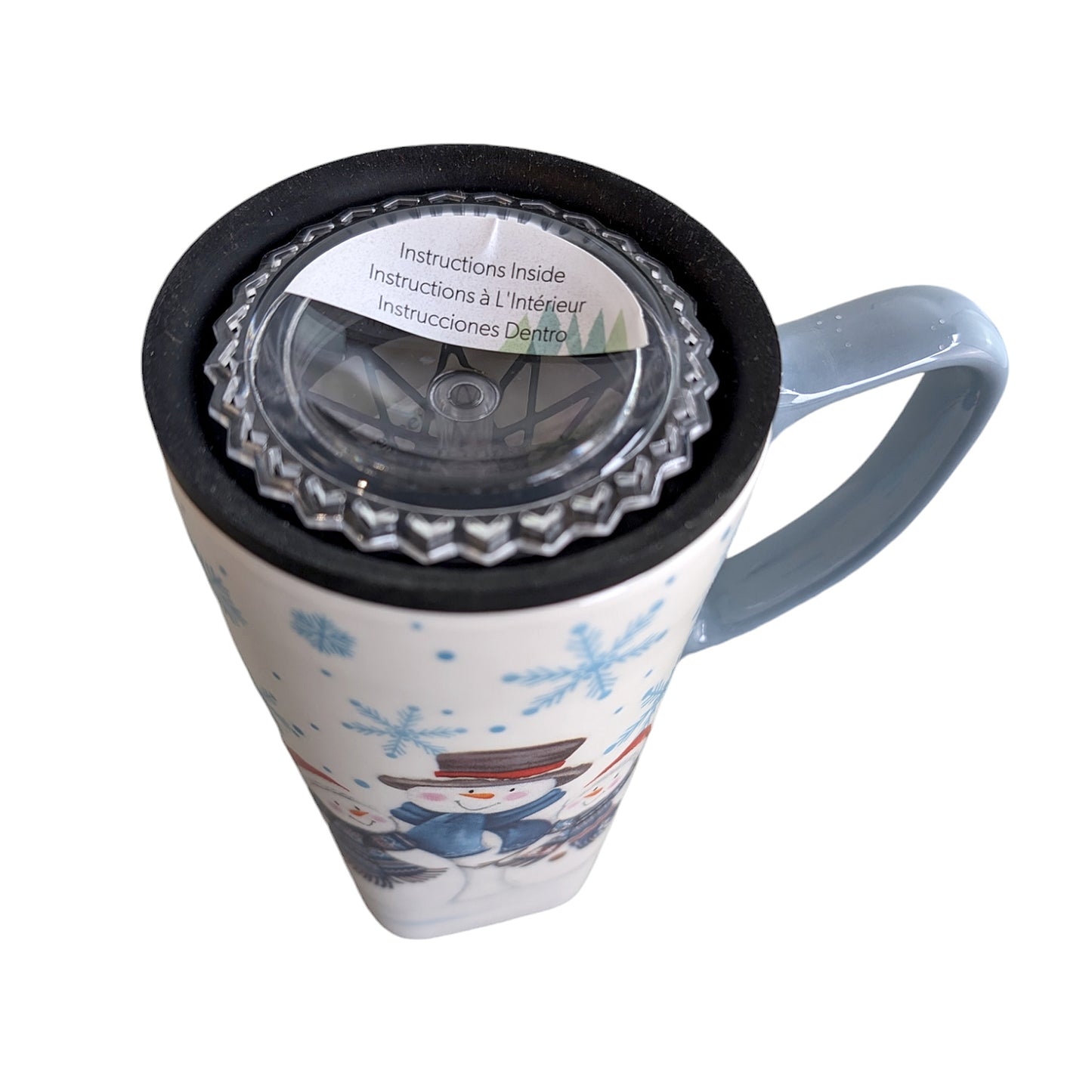 Snowman Mug with Lid