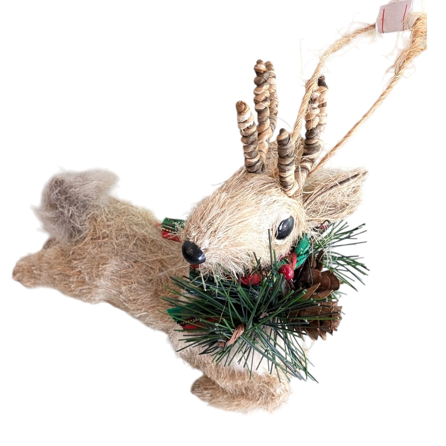 Tree Ornament - Raffia Reindeer
