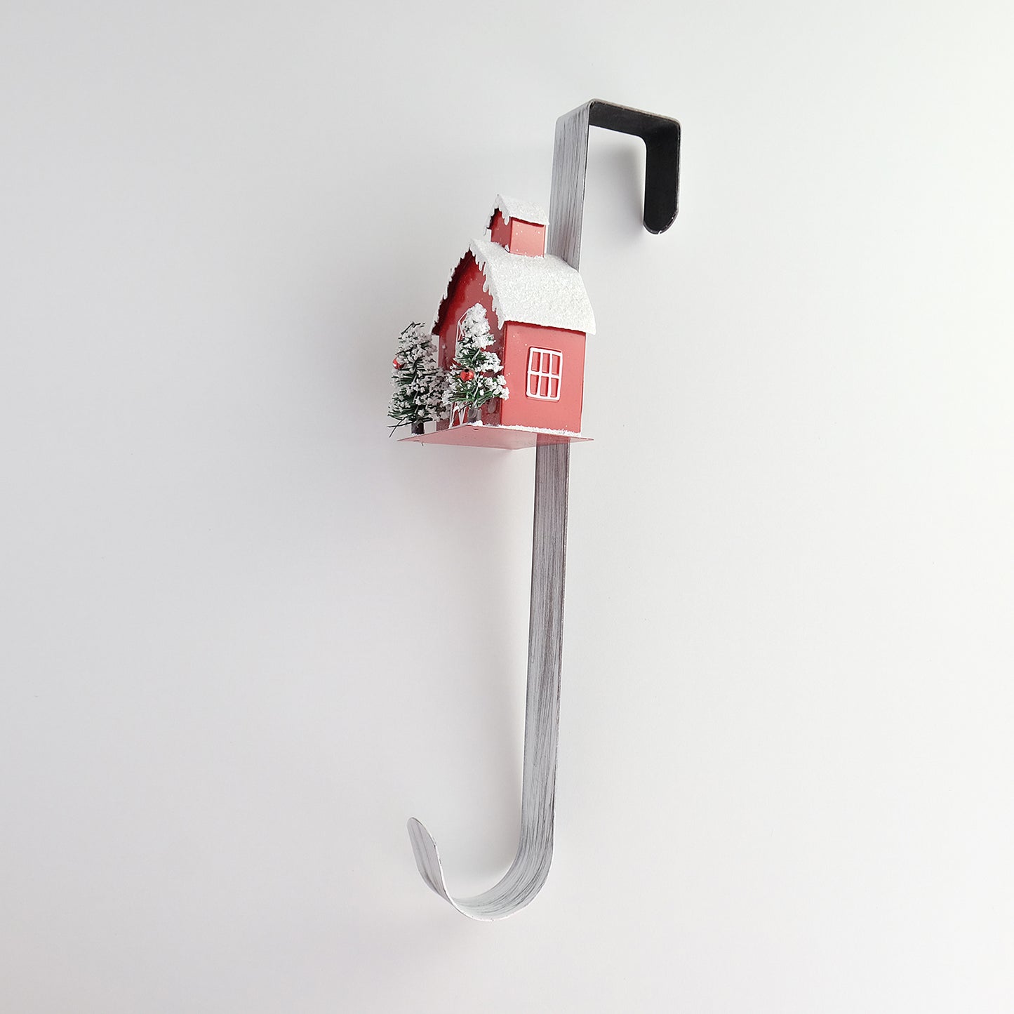 Wreath Hanger with Red Barn