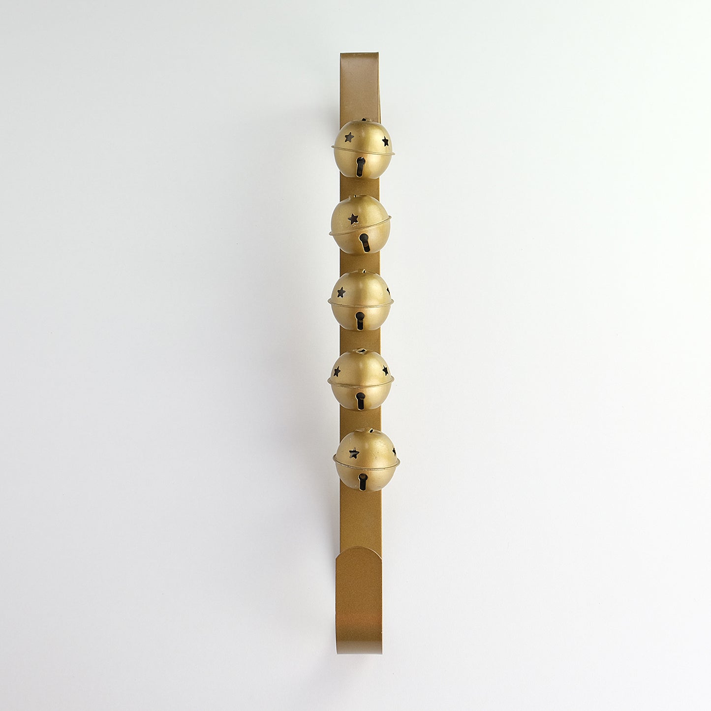 Wreath Hanger with Gold Jingle Bells