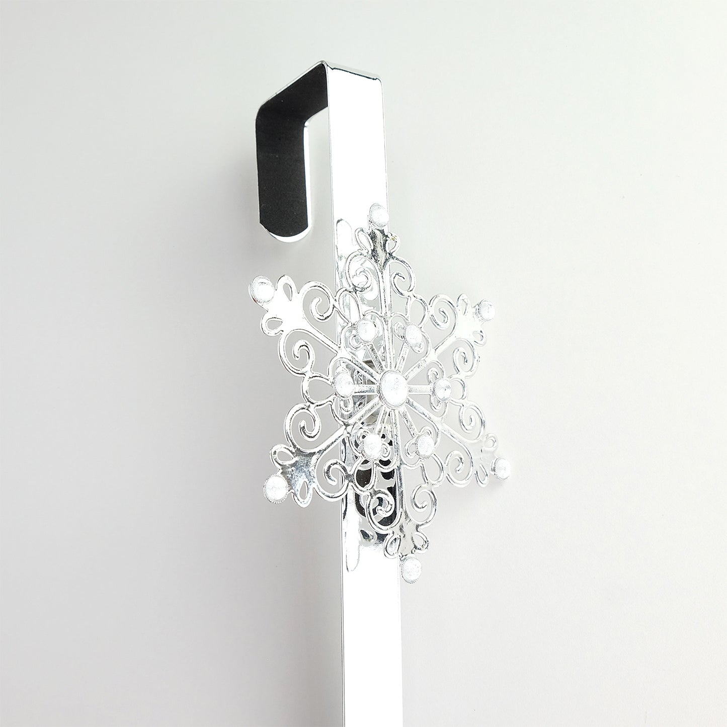 Wreath Hanger with Silver Snowflake