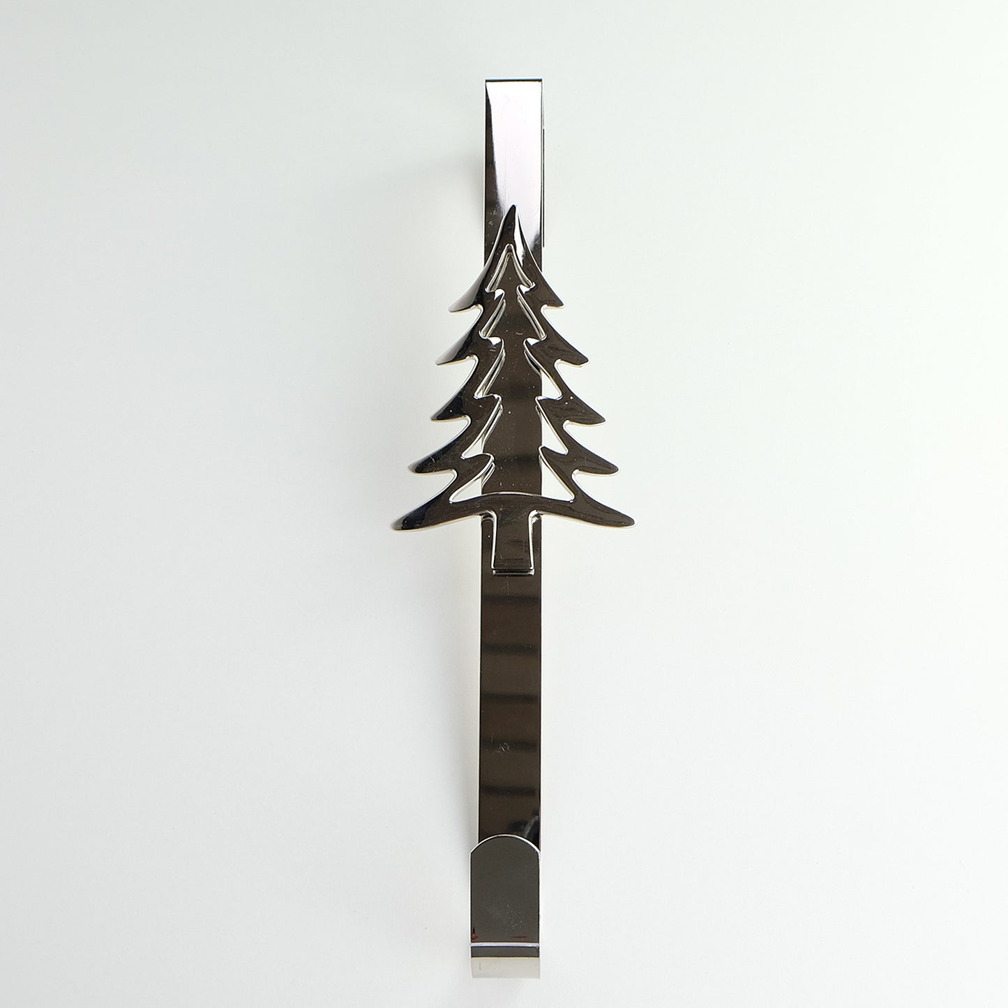 Wreath Hanger with Silver Christmas Tree