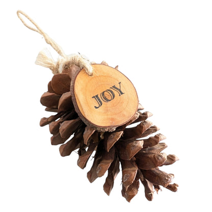 Tree Ornament - Joy Pine Cone