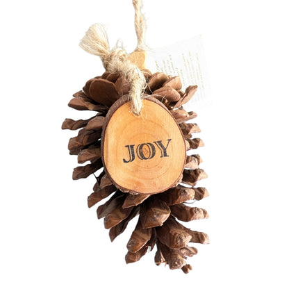 Tree Ornament - Joy Pine Cone