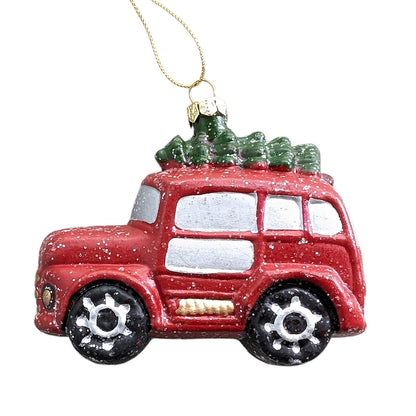 Tree Ornament - Red Car